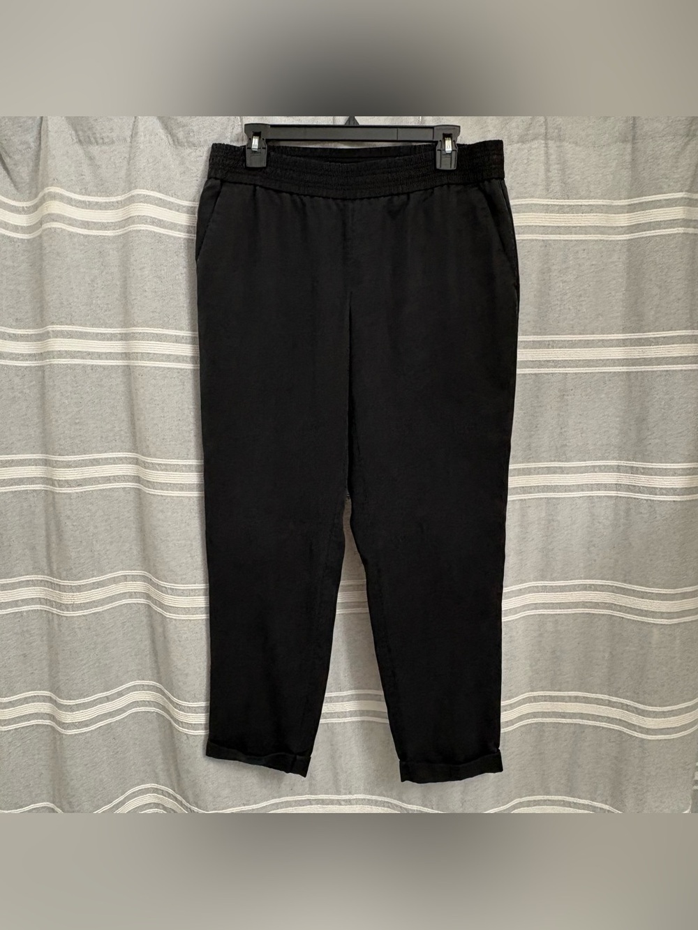 Chico's Women's Black Pull-on Elastic Waist Ankle Pants Size 0.5 (S/6)